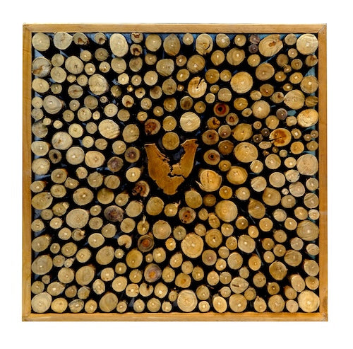 Teak Wall Decor Natural