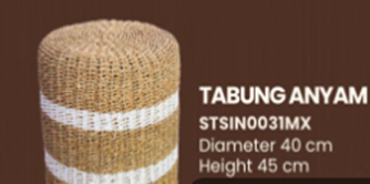 Tabung Knit Pouf